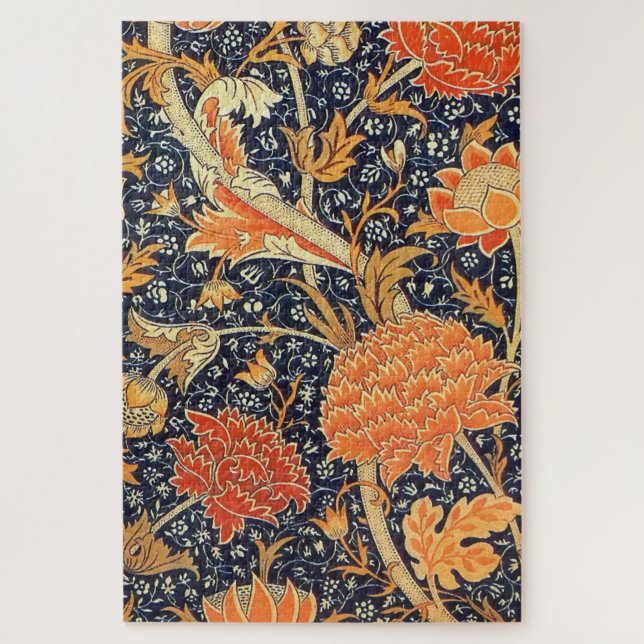 William Morris Cray Floral Art Nouveau Pattern Jigsaw Puzzle (Vertical)