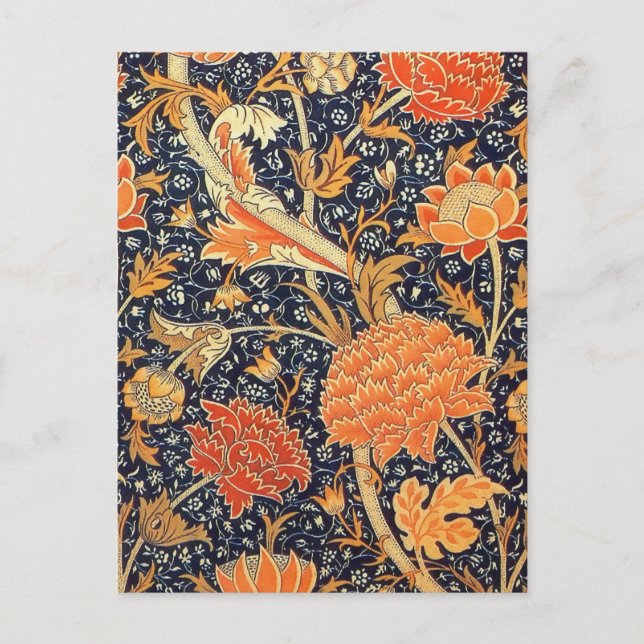 William Morris Cray Floral Art Nouveau Pattern Postcard (Front)