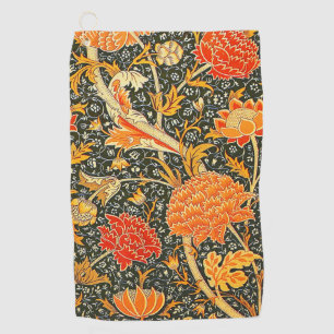 William Morris Cray Floral Pattern Vintage Golf Towel