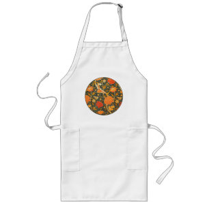 William Morris Cray Floral Pattern Vintage Long Apron