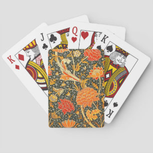 William Morris Cray Floral Pattern Vintage Playing Cards