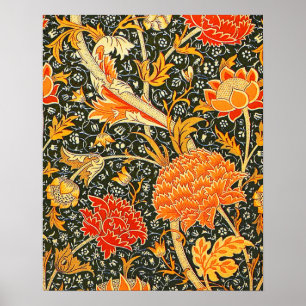 William Morris Cray Floral Pattern Vintage Poster