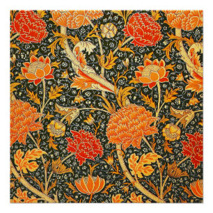 William Morris Cray Floral Pattern Vintage Poster