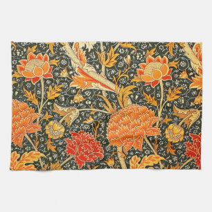 William Morris Cray Floral Pattern Vintage Tea Towel