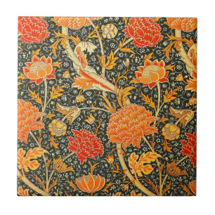 William Morris Cray Floral Pattern Vintage Tile