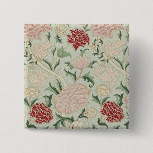 William Morris Cray Floral Pre-Raphaelite Vintage 15 Cm Square Badge