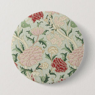 William Morris Cray Floral Pre-Raphaelite Vintage 7.5 Cm Round Badge