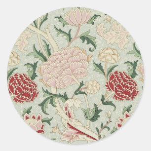 William Morris Cray Floral Pre-Raphaelite Vintage Classic Round Sticker