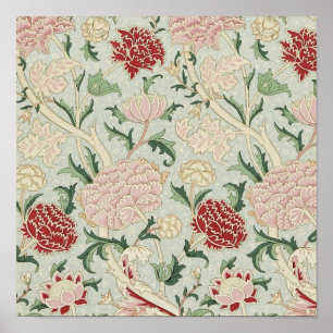 William Morris Cray Floral Pre-Raphaelite Vintage Poster