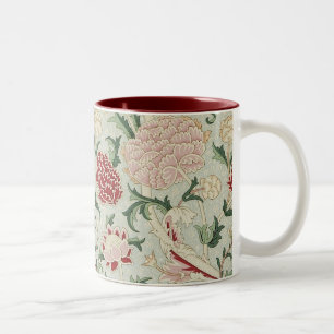 William Morris Cray Floral Pre-Raphaelite Vintage Two-Tone Coffee Mug