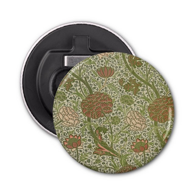 William Morris Cray Sage Flower Floral Botanical Bottle Opener (Front)
