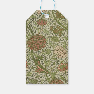 William Morris Cray Sage Flower Floral Botanical Gift Tags