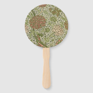 William Morris Cray Sage Flower Floral Botanical Hand Fan