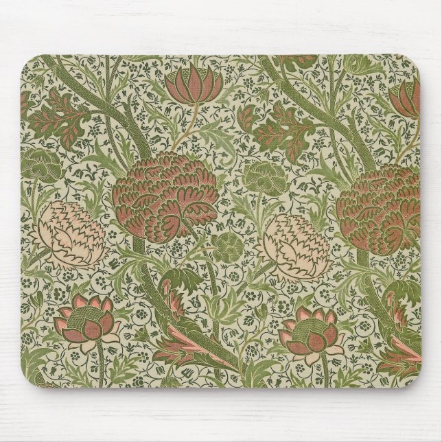 William Morris Cray Sage Flower Floral Botanical Mouse Mat (Front)