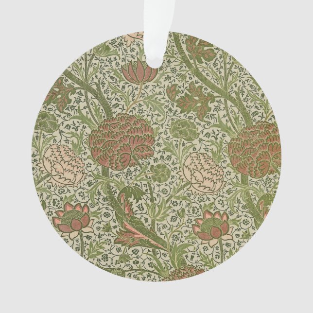 William Morris Cray Sage Flower Floral Botanical Ornament (Front)