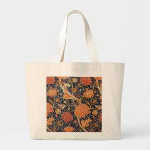 William Morris Cray Wallpaper Flower Pattern Large Tote Bag