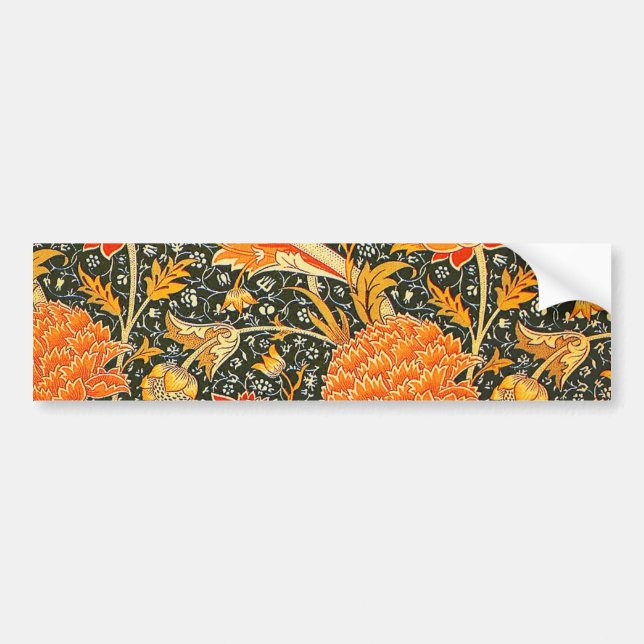 William Morris Cray Wallpaper Pattern Bumper Sticker (Front)