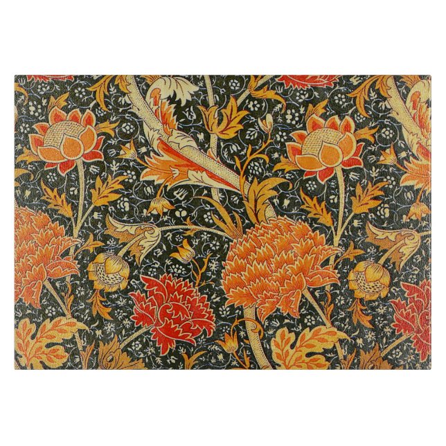 William Morris Cray Wallpaper Pattern Cutting Board (Front)