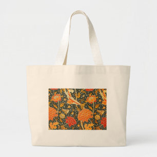 William Morris Cray Wallpaper Pattern Large Tote Bag