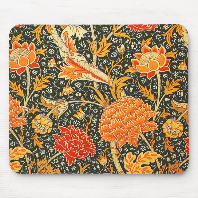 William Morris Cray Wallpaper Pattern Mouse Mat (Front)