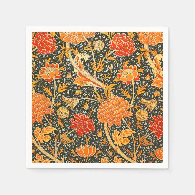 William Morris Cray Wallpaper Pattern Napkin (Front)