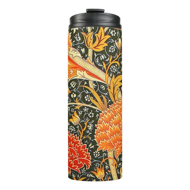 William Morris Cray Wallpaper Pattern Thermal Tumbler (Front)