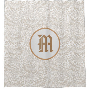 William Morris CUSTOM INITIAL SHOWER CURTAIN