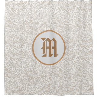William Morris CUSTOM INITIAL SHOWER CURTAIN