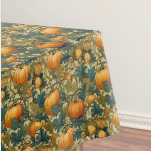 William Morris Customised Pumpkins and Squirrel Tablecloth