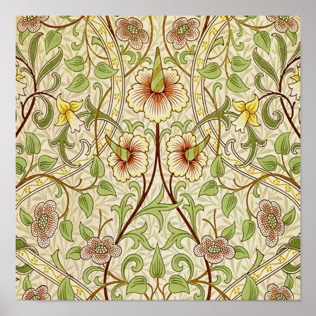 William Morris Daffodil Classic Flower Poster (Front)