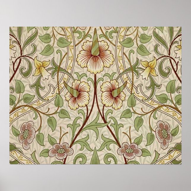 William Morris Daffodil Classic Flower Poster (Front)