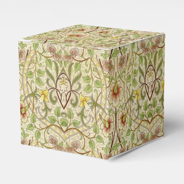 William Morris Daffodil Classic Flower Wallpaper Favour Box (Front Side)