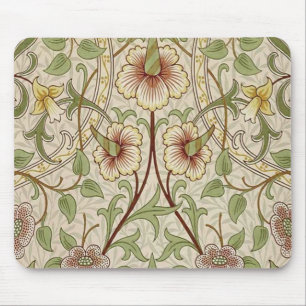 William Morris Daffodil Classic Flower Wallpaper Mouse Mat