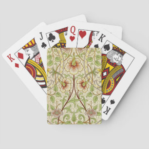 William Morris Daffodil Classic Flower Wallpaper Playing Cards