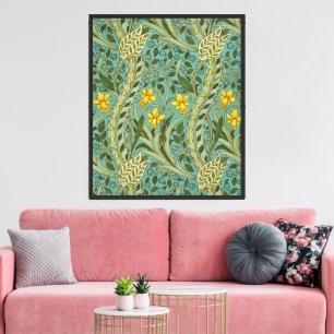 William Morris Daffodil Floral Pattern Classic Canvas Print