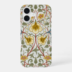 William Morris Daffodil Floral Pattern iPhone 16 Case