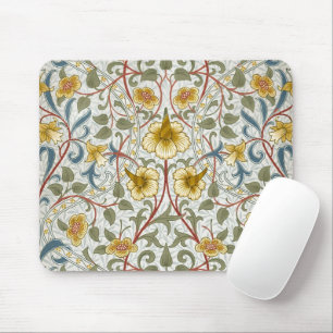 William Morris Daffodil Floral Pattern Mouse Mat