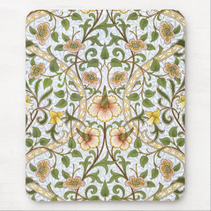 William Morris Daffodil Floral Pattern Mousepad