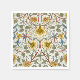 William Morris Daffodil Floral Pattern Napkin
