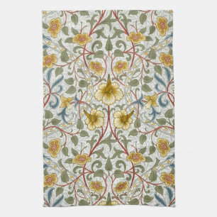 William Morris Daffodil Floral Pattern Tea Towel