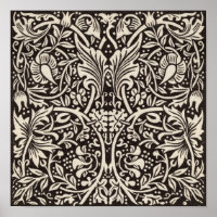 William Morris Daffodil Floral Pattern Vintage