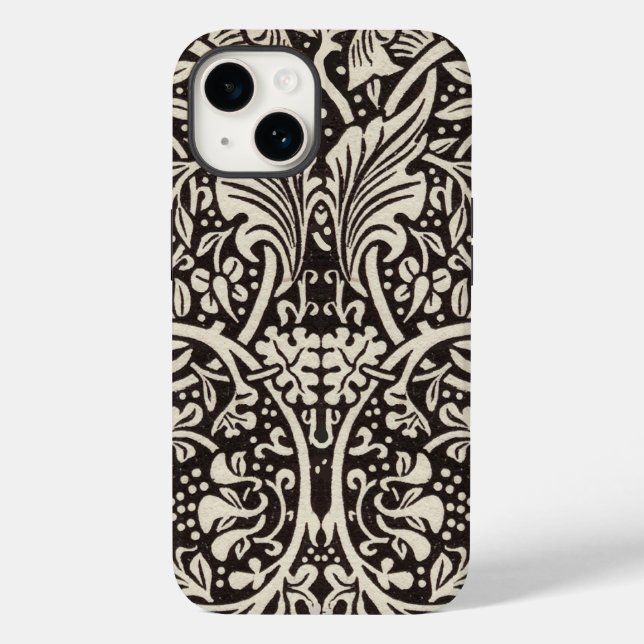 William Morris Daffodil Floral Wallpaper Case-Mate iPhone Case (Back)