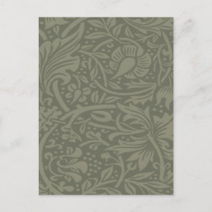William Morris Daffodil Floral Wallpaper Postcard