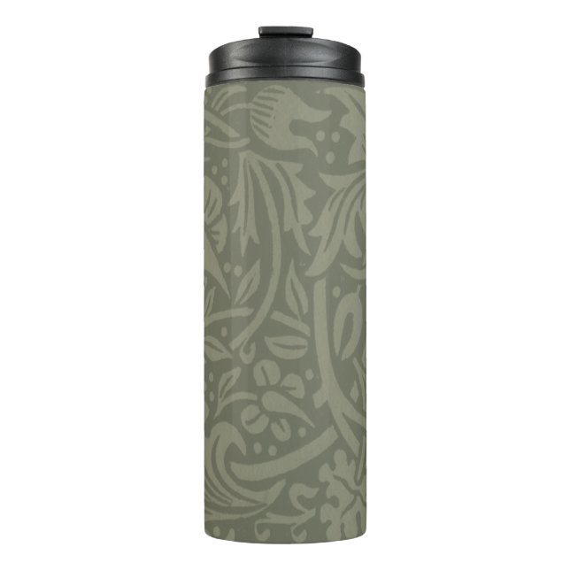 William Morris Daffodil Floral Wallpaper Thermal Tumbler (Front)