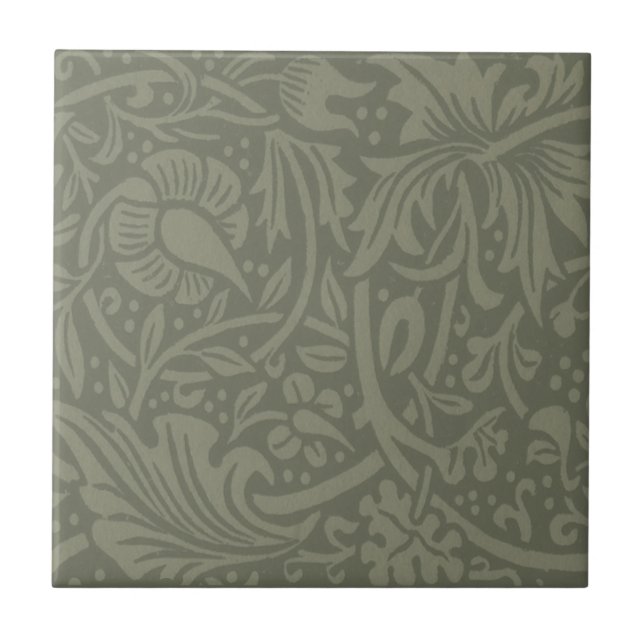 William Morris Daffodil Floral Wallpaper Tile (Front)