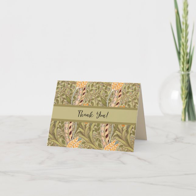 William Morris Daffodil Garden Flower Classic Bota Card (Front)