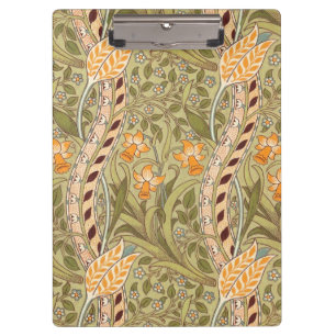 William Morris Daffodil Garden Flower Classic Bota Clipboard