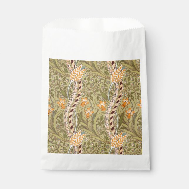 William Morris Daffodil Garden Flower Classic Bota Favour Bags (Front)