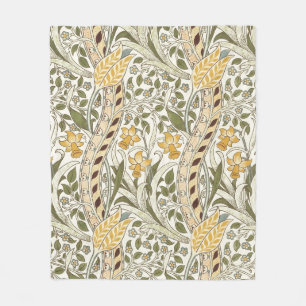 William Morris Daffodil Garden Flower Classic Bota Fleece Blanket