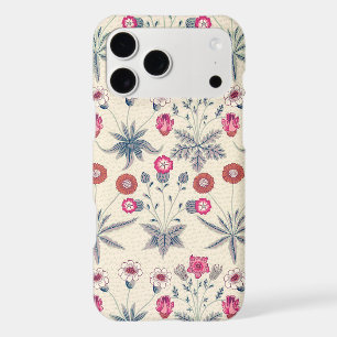 William Morris Daisy Floral Pattern Red Orange